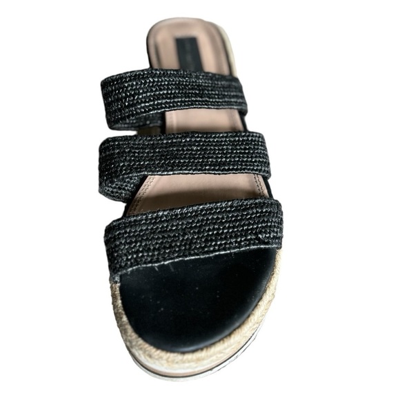 Steven Steve Madden Black Woven Strappy Sandals Size 8 LINZ by Steve Madden - Picture 3 of 12